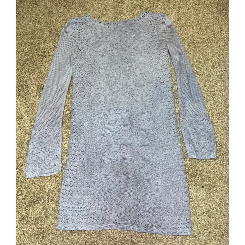Lilly Pulitzer The Athena Light Blue Crochet Dress -- Small View 2